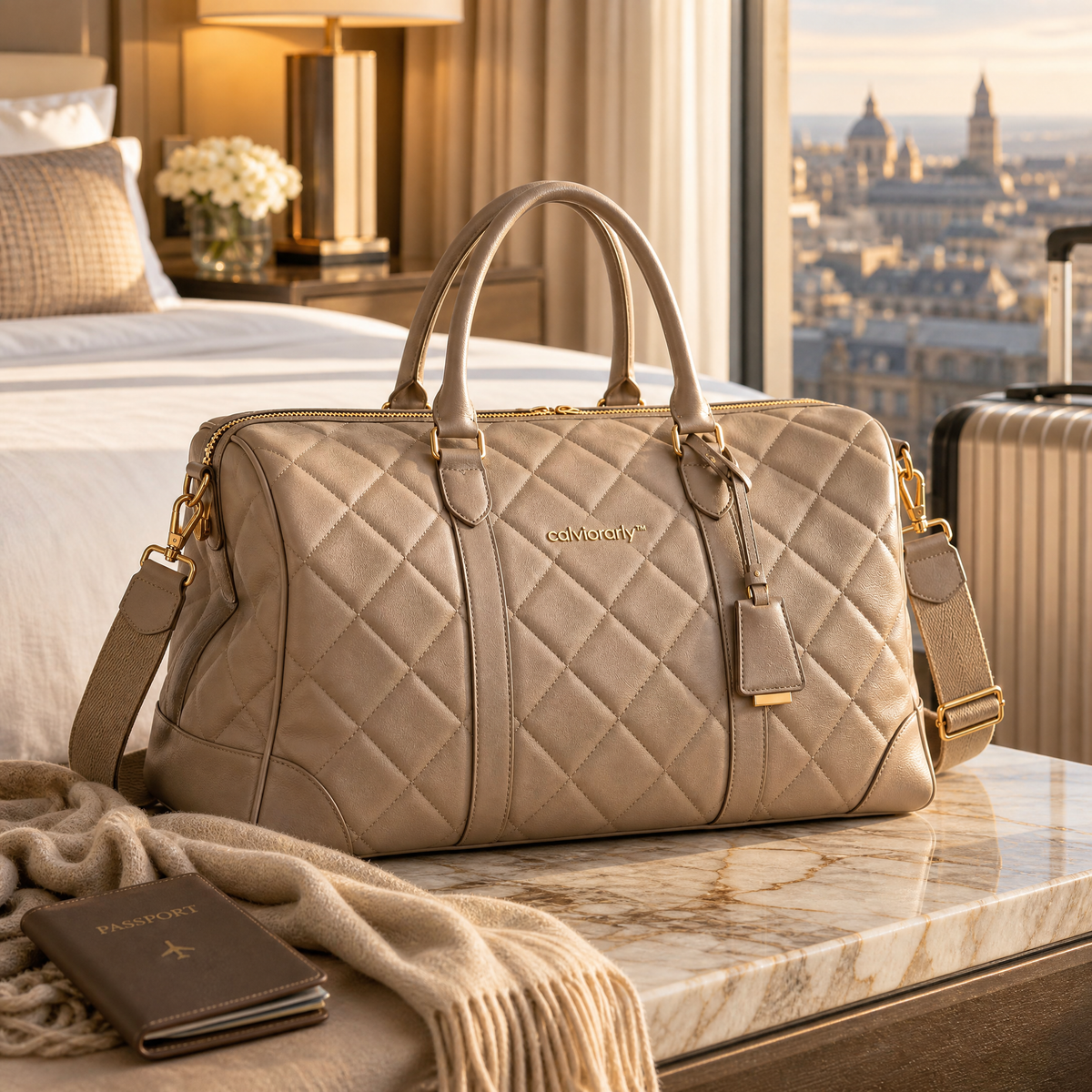 calviorarly™ Signature Quilted Weekender