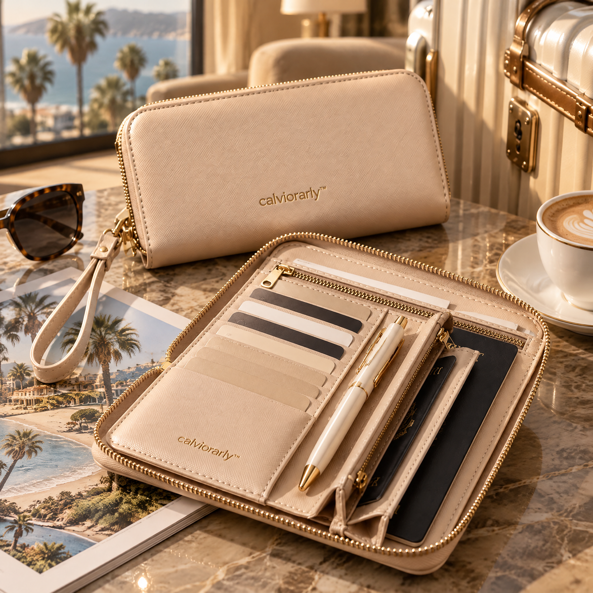 calviorarly™ Leather Luggage Tag