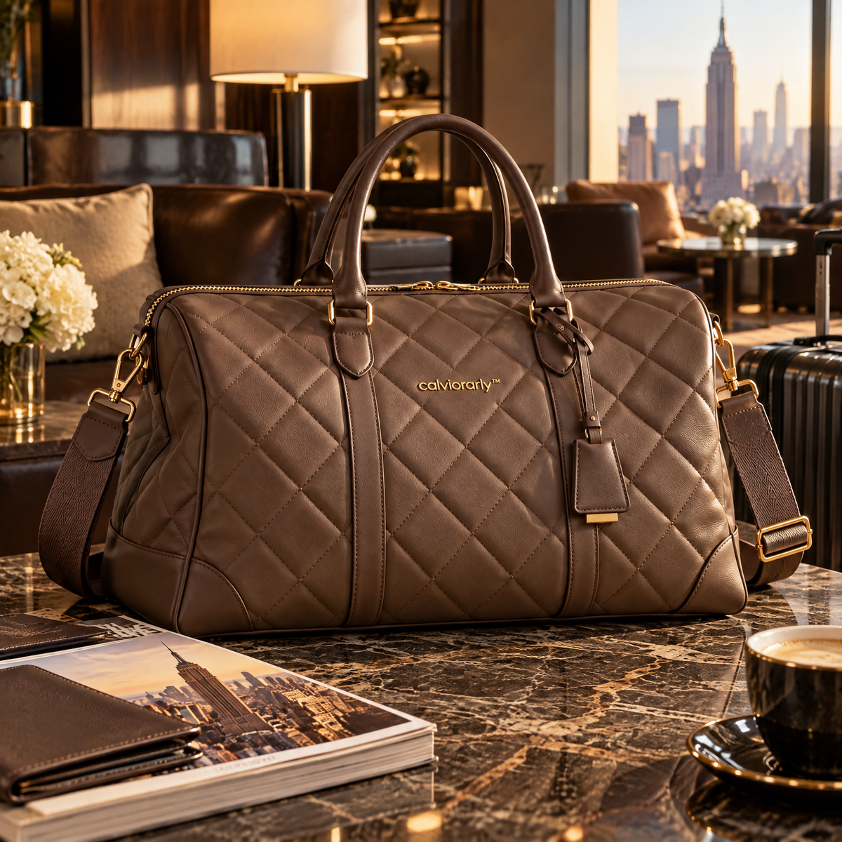 calviorarly™ Signature Quilted Weekender