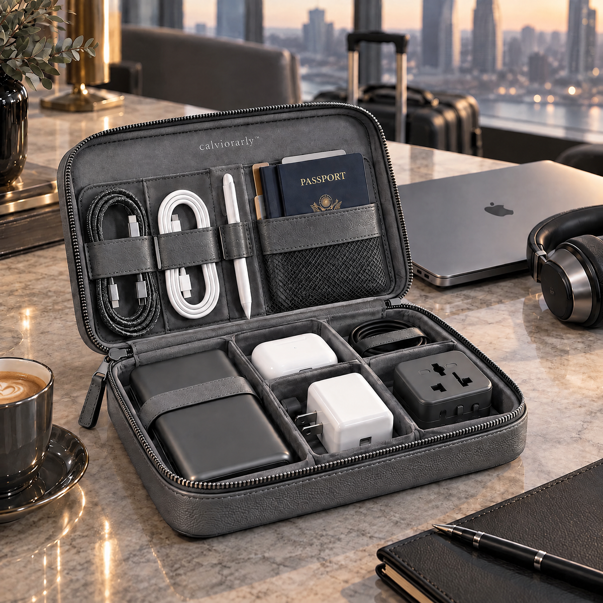 calviorarly™ Nomad Tech Travel Organizer