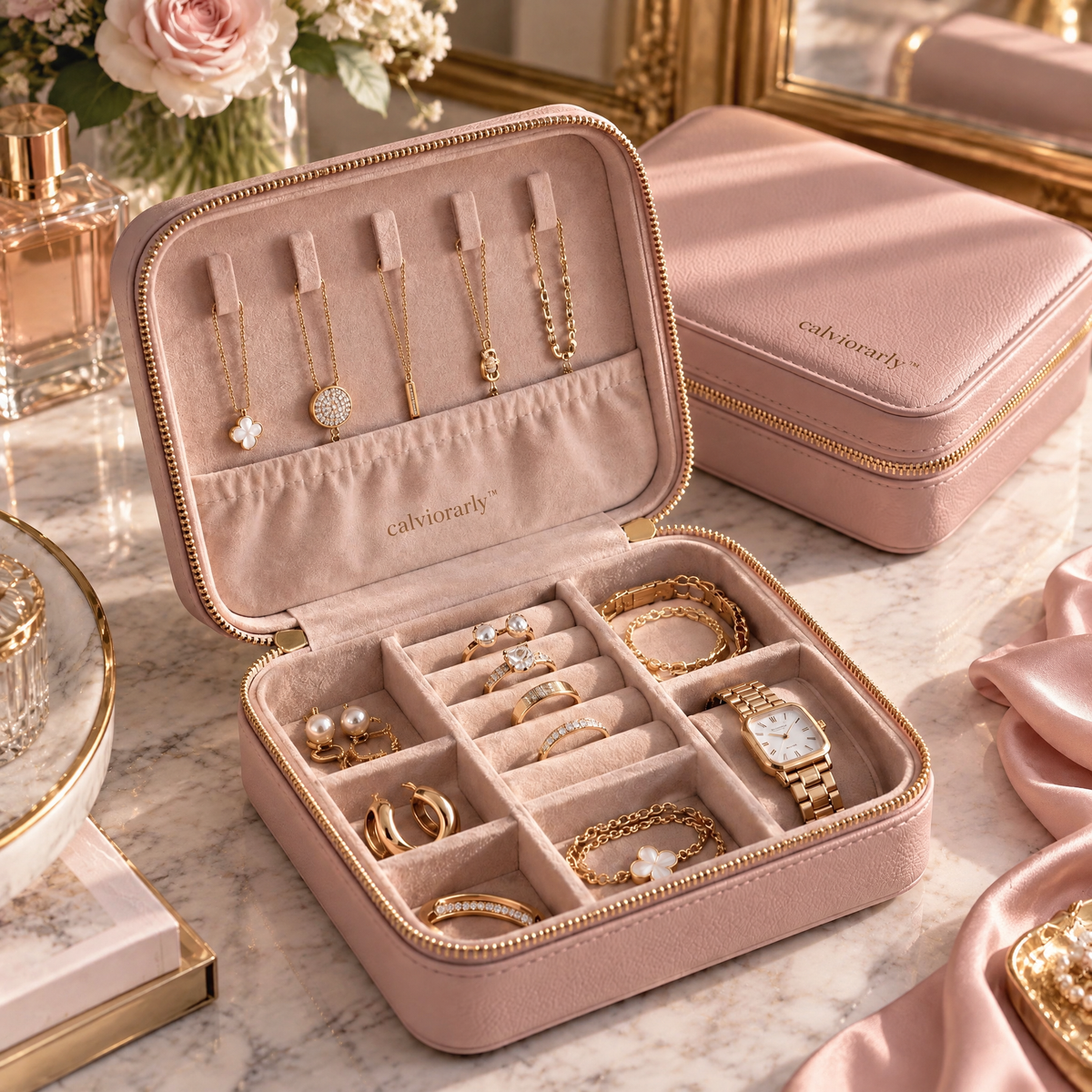 calviorarly™ Aurelia Jewelry Travel Case