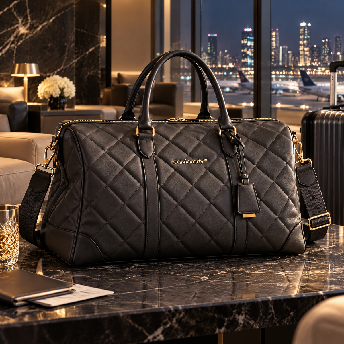 calviorarly™ Signature Quilted Weekender